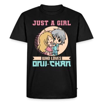 Oniichan Anime Meme Hentai Gift - T-shirt Premium bio Homme - noir - Devant - Nico (187cm)
