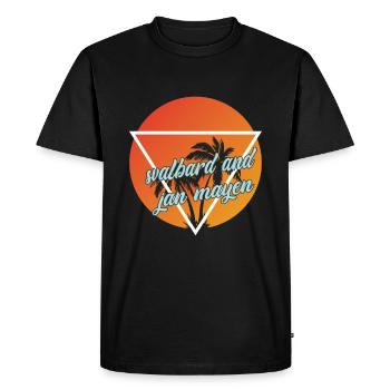 svalbard et jan mayen vacances et destination de vacances - T-shirt Premium bio Homme - noir - Devant - Nico (187cm)