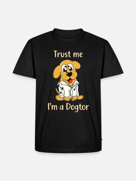 Dogtor - Männer Premium Bio T-Shirt - Schwarz