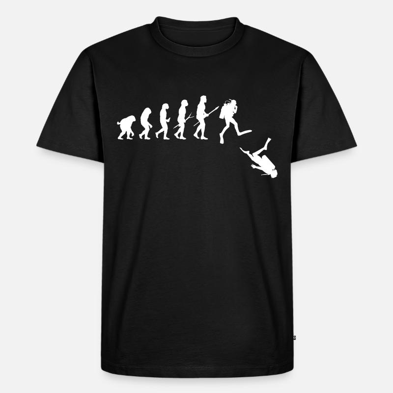Diver evolution - Men's Premium Organic T-Shirt - black