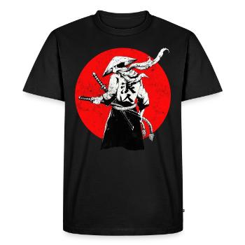 Samouraï guerrier japonais - T-shirt Premium bio Homme - noir - Devant - Nico (187cm)