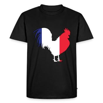 French rooster - Men's Premium Organic T-Shirt - black - Front - Nico (187cm)