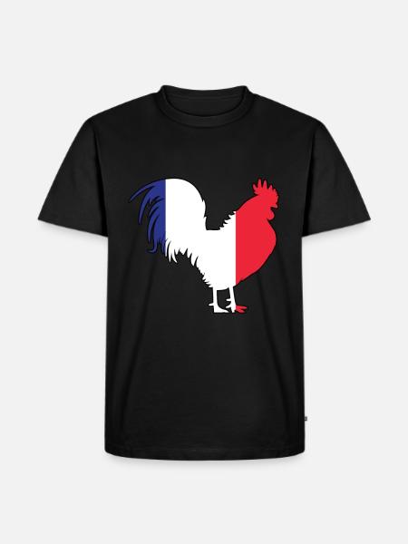 French rooster - Men's Premium Organic T-Shirt - black