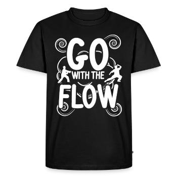 Yoga Qigong Qi Gong Tai Chi Thai Chigong - T-shirt Premium bio Homme - noir - Devant - Nico (187cm)