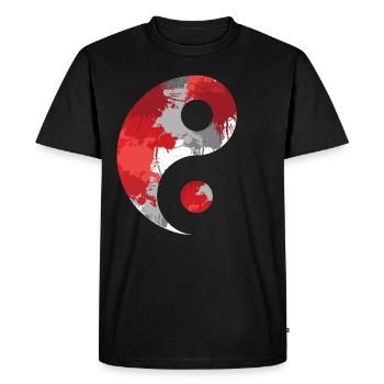 Yoga Qigong Qi Gong Tai Chi Thai Chigong - T-shirt Premium bio Homme - noir - Devant - Nico (187cm)