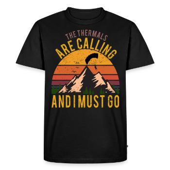 Parapente parapente parapente - T-shirt Premium bio Homme - noir - Devant - Nico (187cm)