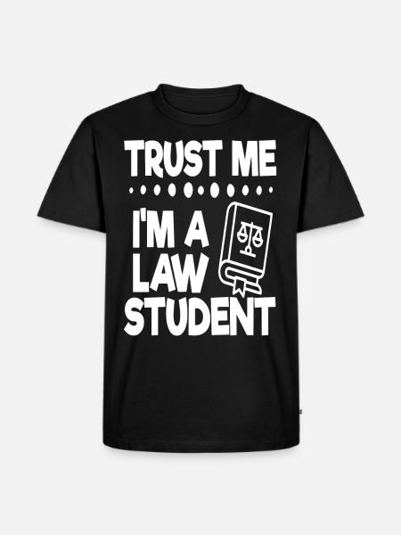 Law student gift - Men's Premium Organic T-Shirt - black