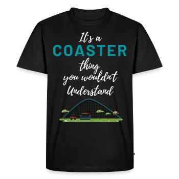 Parc d'attractions Roller Coaster Fun Fair 12 - T-shirt Premium bio Homme - noir - Devant - Nico (187cm)
