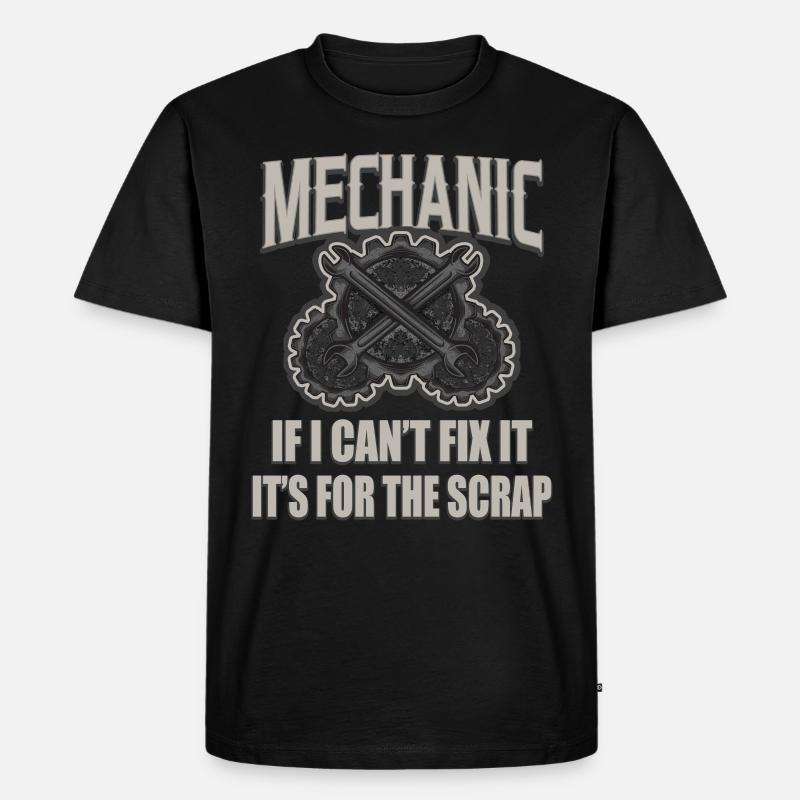 Automechaniker - Männer Premium Bio T-Shirt - Schwarz