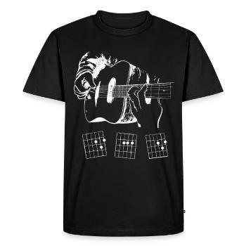 Guitarist - Men's Premium Organic T-Shirt - black - Front - Nico (187cm)