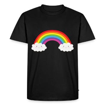 Arc en ciel arc en ciel - T-shirt Premium bio Homme - noir - Devant - Nico (187cm)