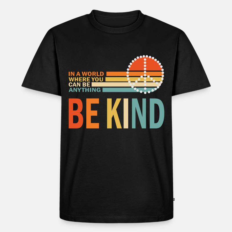 Be Kind - Männer Premium Bio T-Shirt - Schwarz