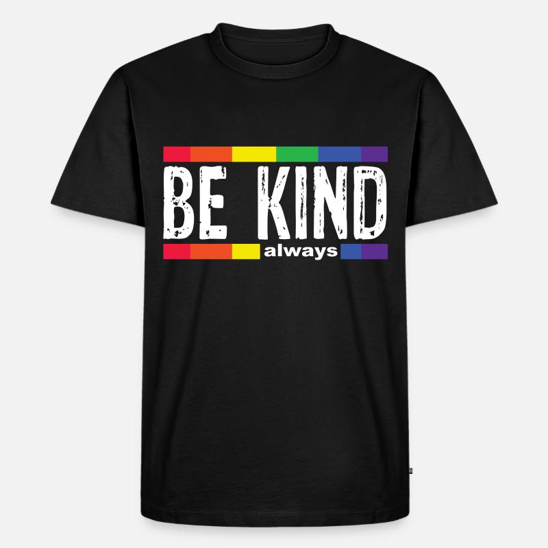 Be Kind - Männer Premium Bio T-Shirt - Schwarz