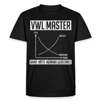 Economics Desig for Economists - Men's Premium Organic T-Shirt - black - Front - Nico (187cm)