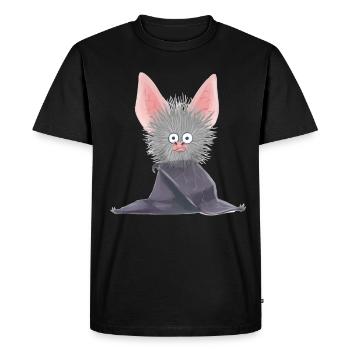 Chauve-souris, Noctambule, Suceur De Sang, Faune, Bébé - T-shirt Premium bio Homme - noir - Devant - Nico (187cm)