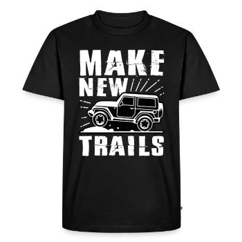 hors de la route - T-shirt Premium bio Homme - noir - Devant - Nico (187cm)