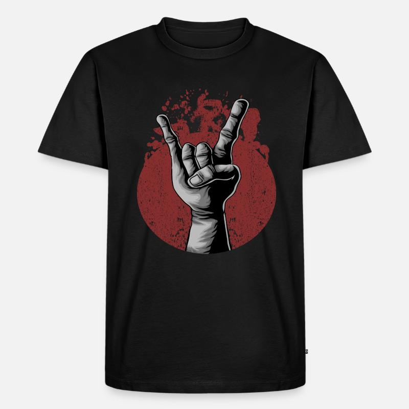 Hardrock geschenk - Männer Premium Bio T-Shirt - Schwarz