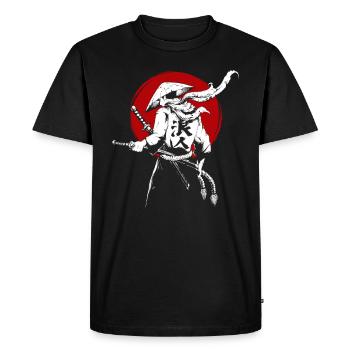 Samurai sword ninja japan warrior bushi gift - Men's Premium Organic T-Shirt - black - Front - Nico (187cm)
