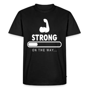 Accessoires de musculation - T-shirt Premium bio Homme - noir - Devant - Nico (187cm)