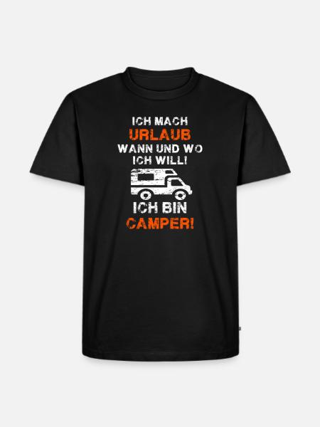 Ich bin Camper! - Männer Premium Bio T-Shirt - Schwarz