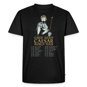 Histoire Gaius Julius Caesar anciens raids - T-shirt Premium bio Homme - noir - Devant - Nico (187cm)