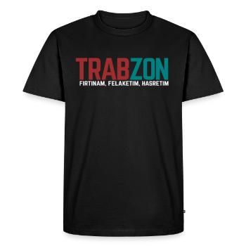 Trabzon - T-shirt Premium bio Homme - noir - Devant - Nico (187cm)