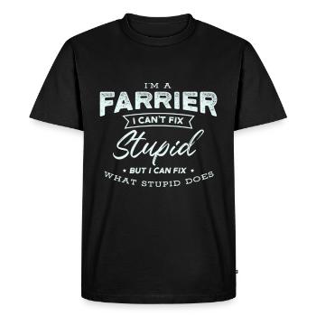 Maréchal-ferrant Forgeron Idée cadeau - T-shirt Premium bio Homme - noir - Devant - Nico (187cm)
