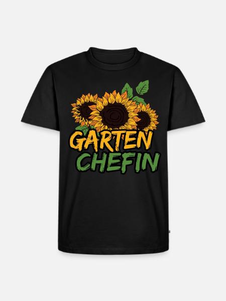 Garten Chefin - Männer Premium Bio T-Shirt - Schwarz