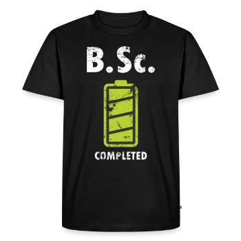 B.Sc. Baccalauréat en sciences diplômé universitaire - T-shirt Premium bio Homme - noir - Devant - Nico (187cm)