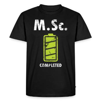 M.Sc. Master of Science diplômé universitaire - T-shirt Premium bio Homme - noir - Devant - Nico (187cm)