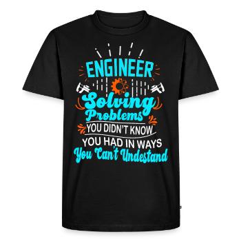 Computer Science Computer Scientist Gift - Men's Premium Organic T-Shirt - black - Front - Nico (187cm)
