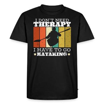kayak kayak kayak disant - T-shirt Premium bio Homme - noir - Devant - Nico (187cm)
