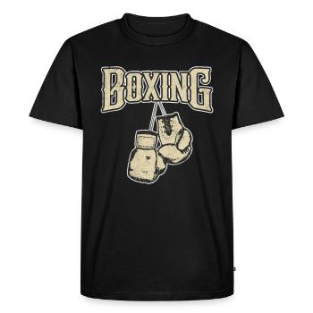 Gants de boxe - T-shirt Premium bio Homme - noir - Devant - Nico (187cm)