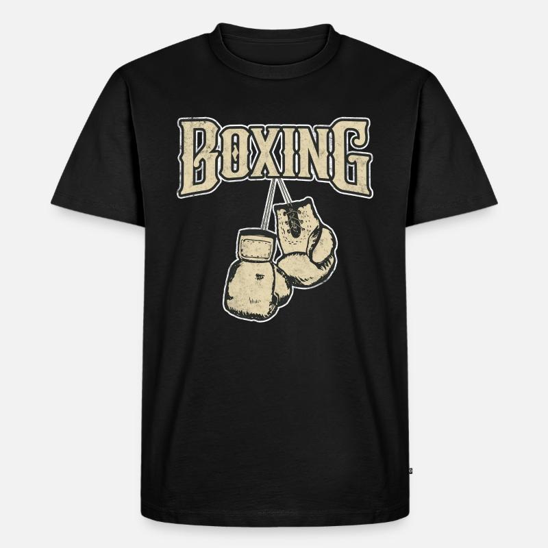 Boxhandschuhe - Männer Premium Bio T-Shirt - Schwarz