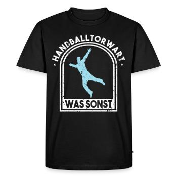 Handball handball de handball cadeau - T-shirt Premium bio Homme - noir - Devant - Nico (187cm)