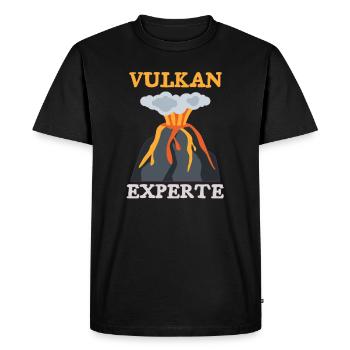 Geology geologist volcano science research - Men's Premium Organic T-Shirt - black - Front - Nico (187cm)