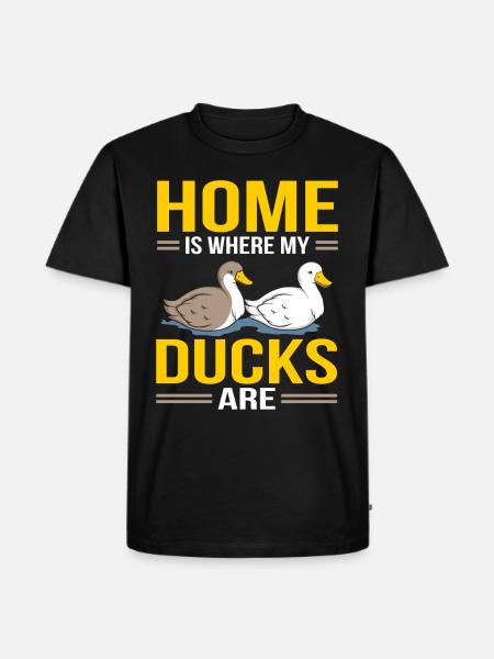 Ducks - Men's Premium Organic T-Shirt - black