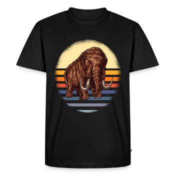 mammoth - Men's Premium Organic T-Shirt - black - Front - Nico (187cm)