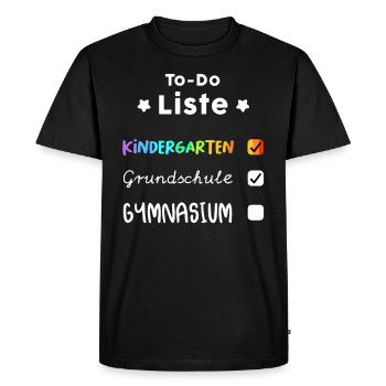 École secondaire de gymnase, cadeau de 5e année - T-shirt Premium bio Homme - noir - Devant - Nico (187cm)