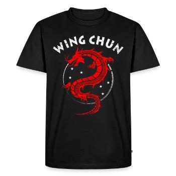 Cadeau Wing Chun - T-shirt Premium bio Homme - noir - Devant - Nico (187cm)