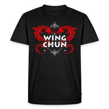 Wing Chun - T-shirt Premium bio Homme - noir - Devant - Nico (187cm)