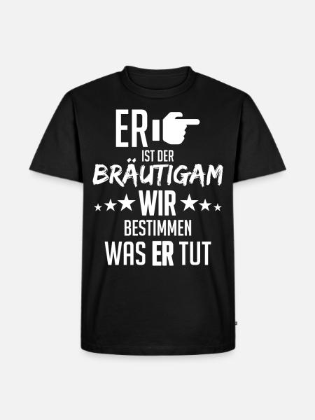 Junggesellenabschied - Männer Premium Bio T-Shirt - Schwarz