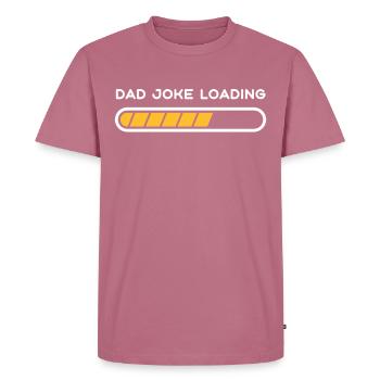 Papa Blague loading Devenez Idée cadeau chemise de papa - T-shirt Premium bio Homme - mauve - Devant - Nico (187cm)