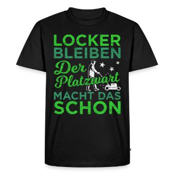 Greenkeeper Geschenk - Männer Premium Bio T-Shirt - Schwarz - Vorne - Nico (187cm)