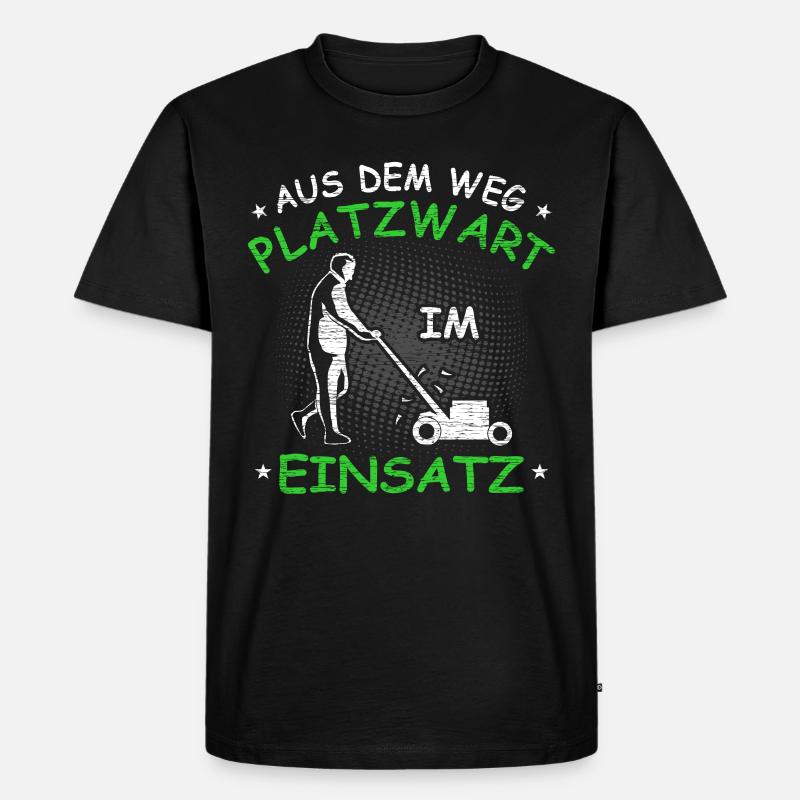 Platzwart Geschenkidee - Männer Premium Bio T-Shirt - Schwarz