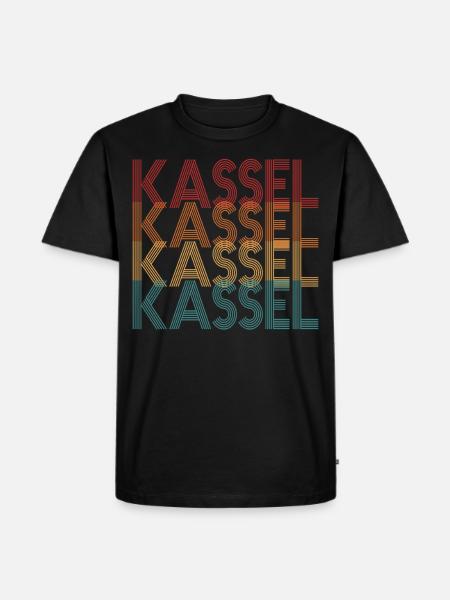 Kassel - Männer Premium Bio T-Shirt - Schwarz