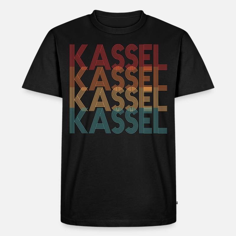 Kassel - Männer Premium Bio T-Shirt - Schwarz