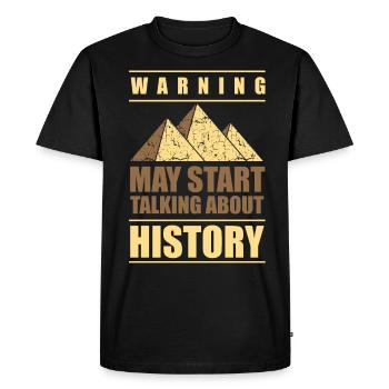 Specialist teacher for history historians gift - Men's Premium Organic T-Shirt - black - Front - Nico (187cm)