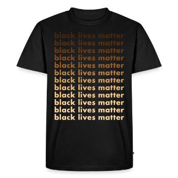 Black Lives Matter Black Lives Matter - Men's Premium Organic T-Shirt - black - Front - Nico (187cm)