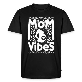 Pregnancy Pregnancy Geschnek mother - Men's Premium Organic T-Shirt - black - Front - Nico (187cm)